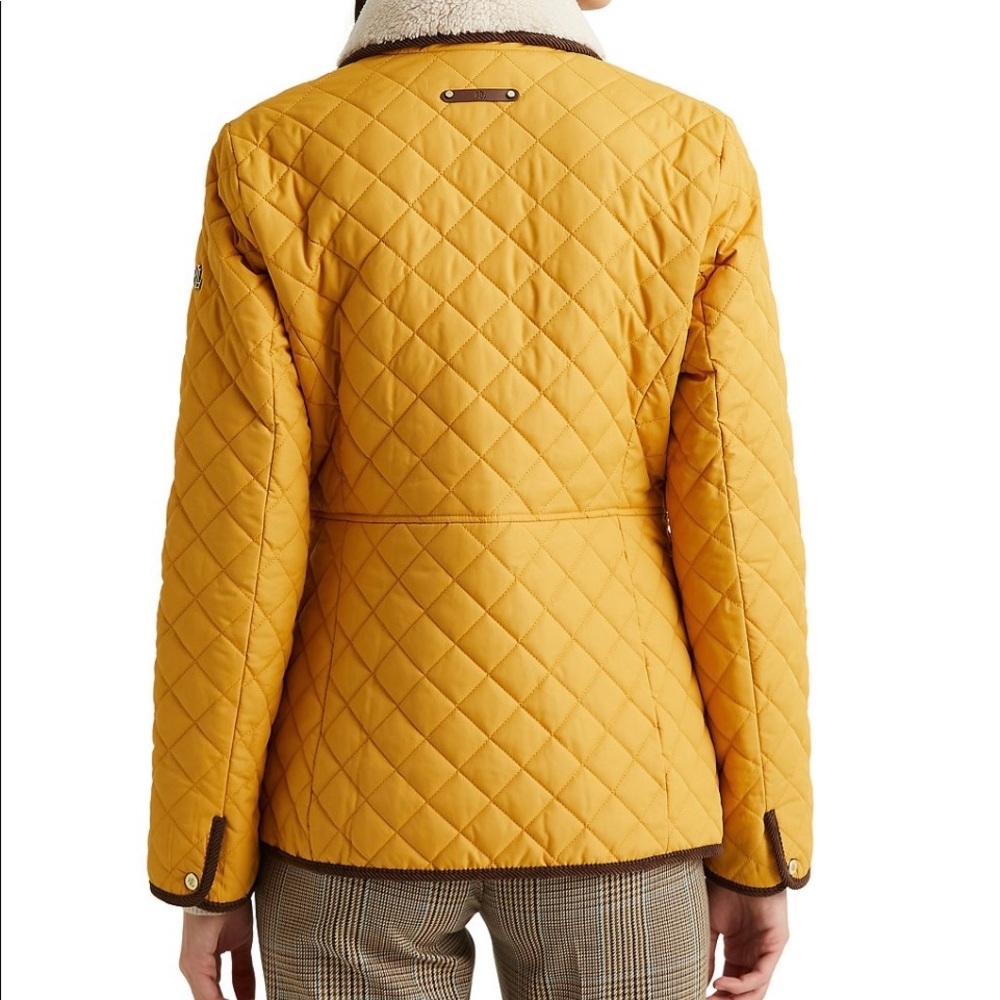 Ralph Lauren Corduroy-Trim Quilted Jacket - Picture 4 of 5